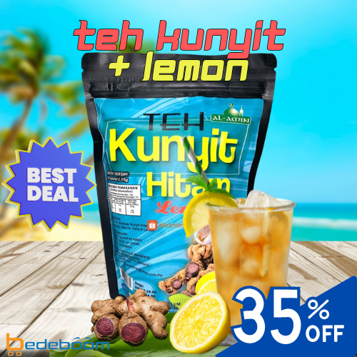 Teh Kunyit Hitam + Lemon