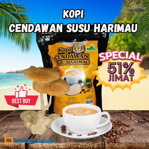 Kopi Cendawan Susu Harimau