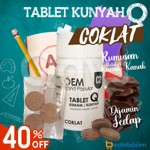 Tablet Kemam Coklat Q Kanak-Kanak